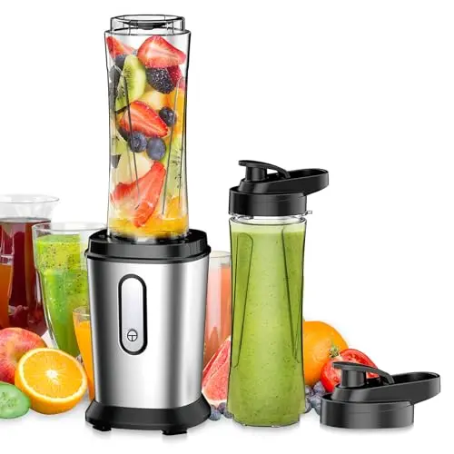 JIPPCL personal blender with portable cups for on-the-go frappes