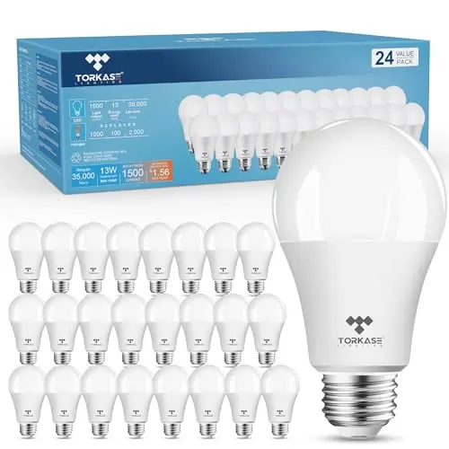 Torkase A19 soft white LED bulb for kitchen mood lighting