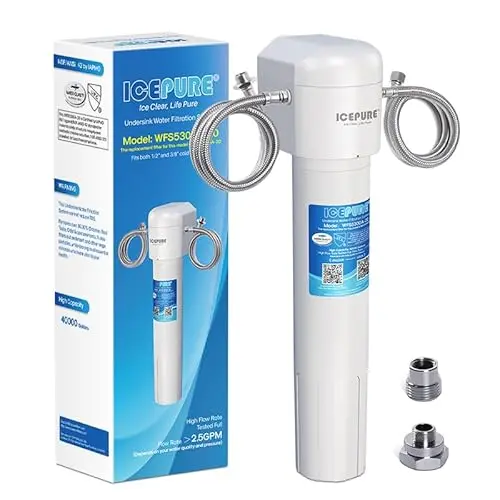 ICEPURE under sink water filtration system with 5-year filter life