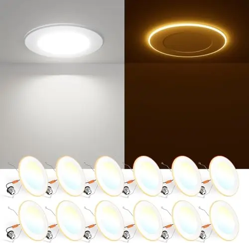 FREELICHT LED recessed can light with dual-mode night light