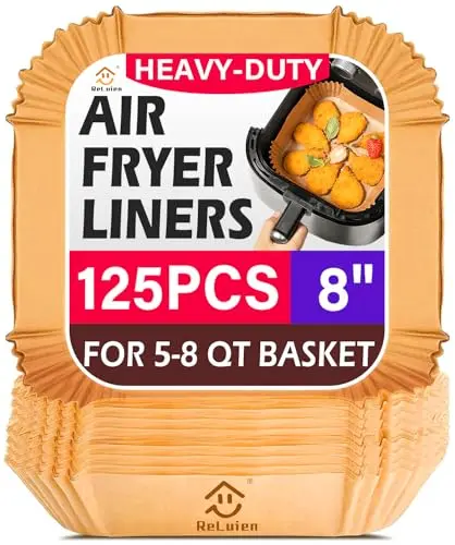 RELUIEN square air fryer liners disposable parchment paper