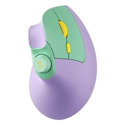 Seenda ergonomic vertical wireless mouse in purple