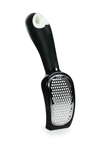 Cosmic Autophagy black cheese grater with long handle
