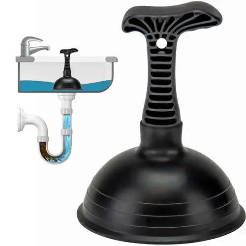 SteadMax XTS-55-PRO commercial grade sink plunger