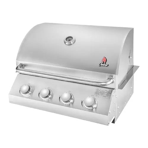 Chaleur compact built-in gas grill with stainless steel construction