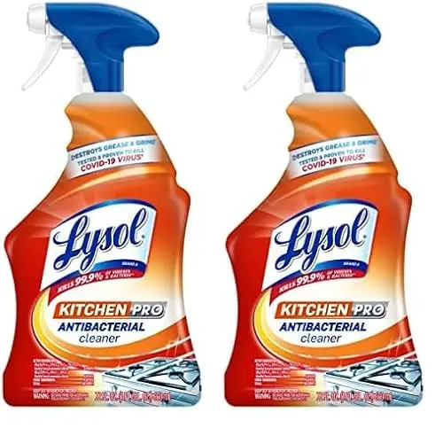 Lysol Pro Kitchen Cleaner spray bottle with citrus scent