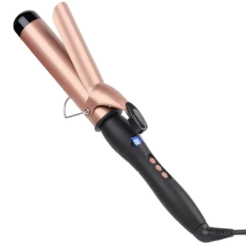 Hmirc 1 1/2 Inch Big Barrel Curling Iron with LED display