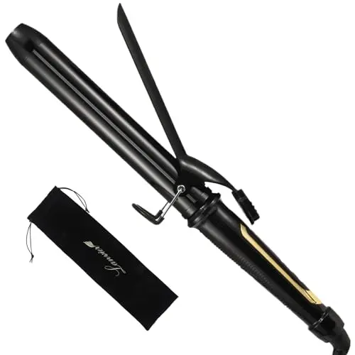 LANVIER extra long barrel curling iron with ceramic coating