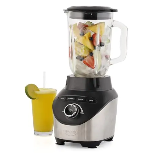 Universal Turbo Elite Max Blender with glass pitcher and stainless steel blades