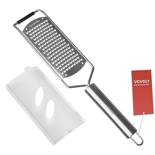 Vovoly stainless steel coarse grater for ginger and vegetables