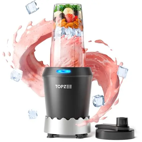 TOPZEE personal blender with 1000W motor and 24oz portable cup