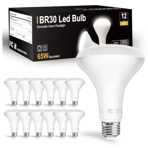 dalattin BR30 LED light bulbs with smooth dimming for kitchen