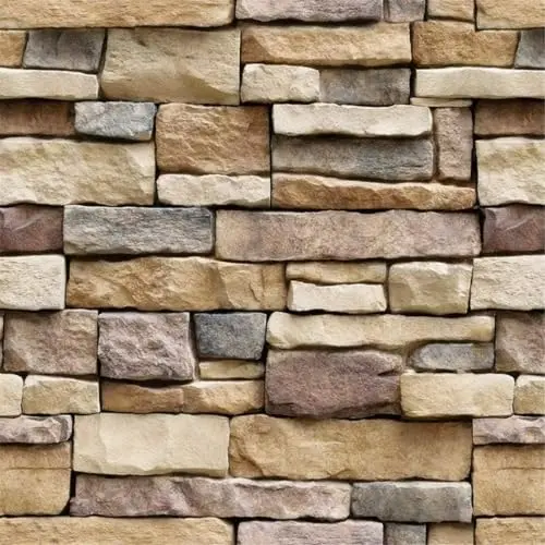 Yancorp brown brick peel and stick wallpaper for kitchen backsplash