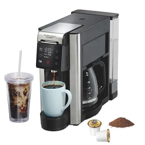 Hamilton Beach FlexBrew dual coffee maker with single serve and carafe
