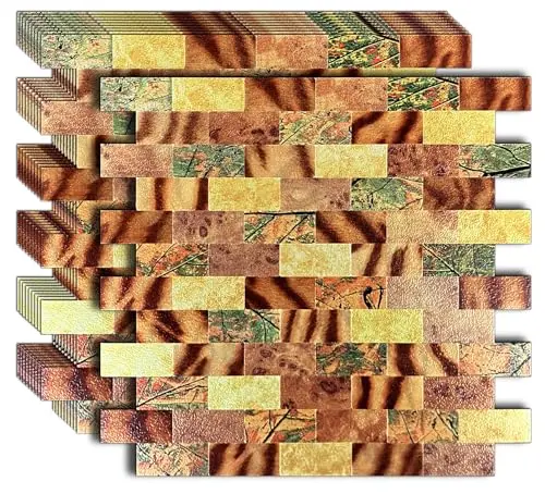 Weimeisc aluminum 3D peel and stick wall panels in print-5 pattern