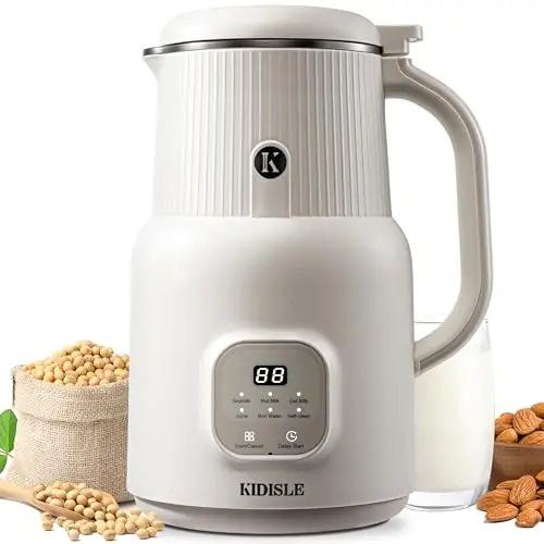 KIDISLE cream-colored automatic nut milk maker