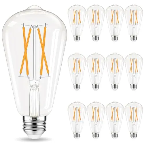 GvvooHome vintage Edison LED bulb in soft white