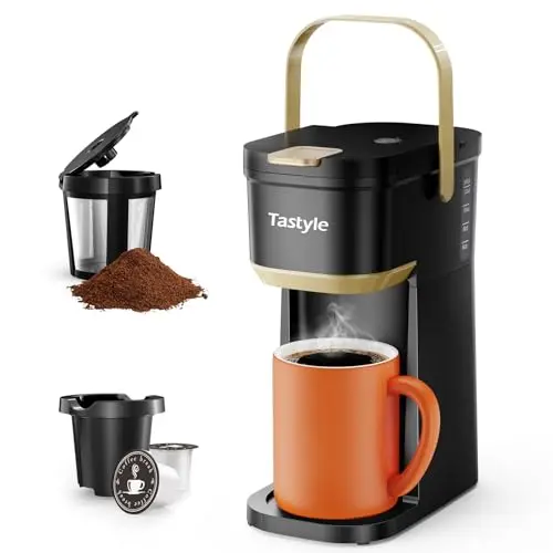 Tastyle Single Serve Coffee Maker with portable handle
