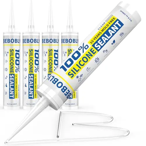 BEBOBLY clear silicone caulk sealant multi-pack