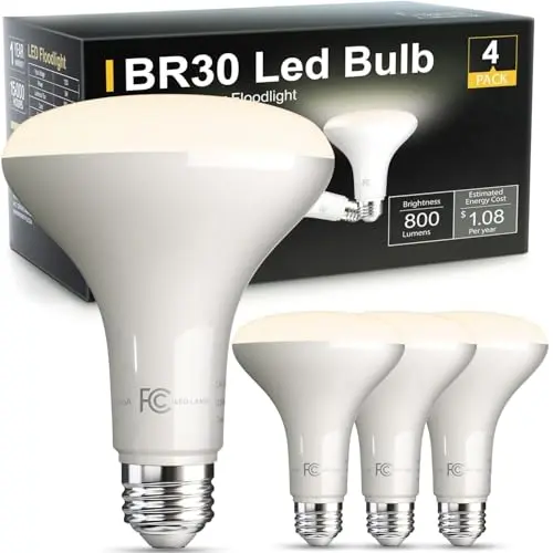TJOY BR30 LED flood light bulb in neutral white