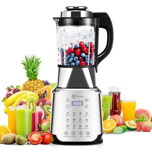 ASTRALSHIP glass blender with stainless steel base and digital display