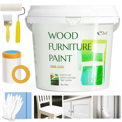DWIL wood furniture paint can with matte finish
