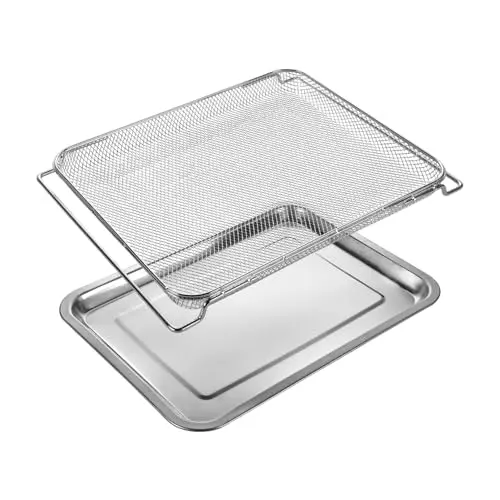 Kowiofame stainless steel mesh air fryer basket