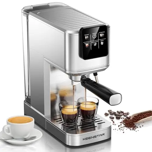 KEENSTAR espresso machine with rapid cold brew function and touch screen