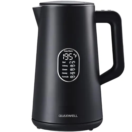 QUAXWELL stainless steel electric kettle with LED display