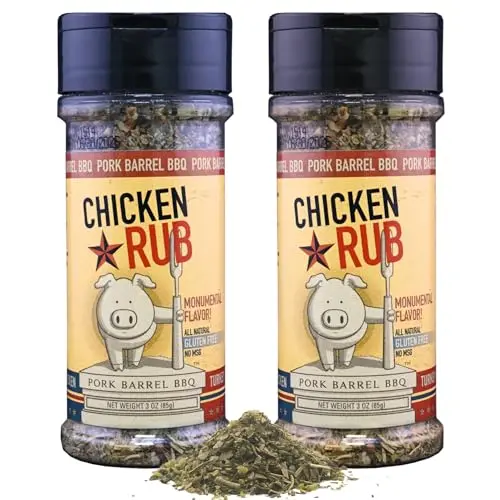 Pork Barrel BBQ Chicken Spice Rub shaker bottles