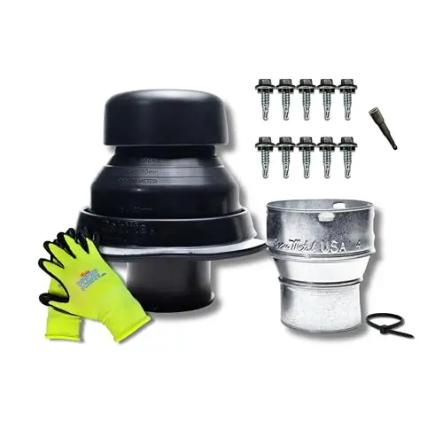 COVENT metal roof exhaust vent with EPDM flashing