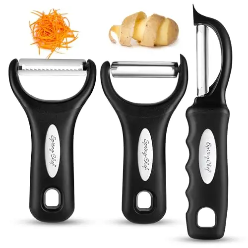 Spring Chef 3-in-1 peeler set for vegetables