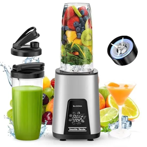 Lampick personal blender with 900W motor and BPA-free portable cups