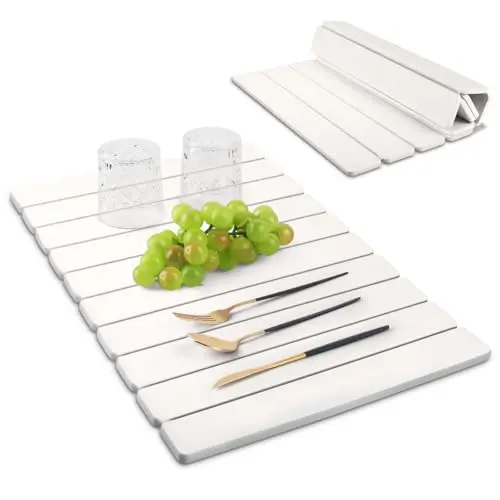 SEROPY white stone drying mat with sandpaper