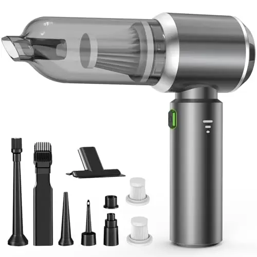 NVKHG cordless handheld vacuum with multiple attachments and compact design