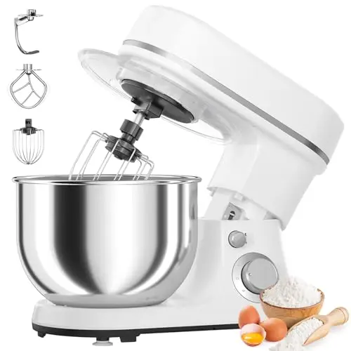 EQTLVFH Stand Mixer in white with tilt-head design