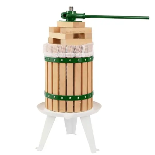 CAELUM fruit wine press with wood basket