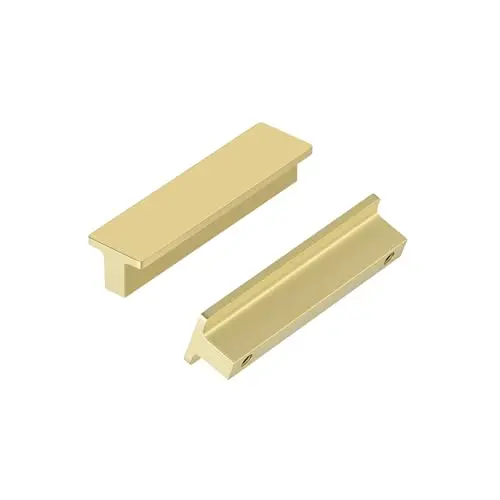 GOLDENWARM matte gold cabinet handles with airplane-inspired design