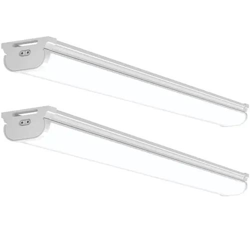 Barrina 4-foot LED shop lights with hidden wiring and linkable design