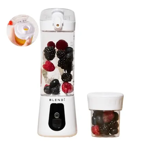 BLENDi Pro+ white portable blender crushing ice