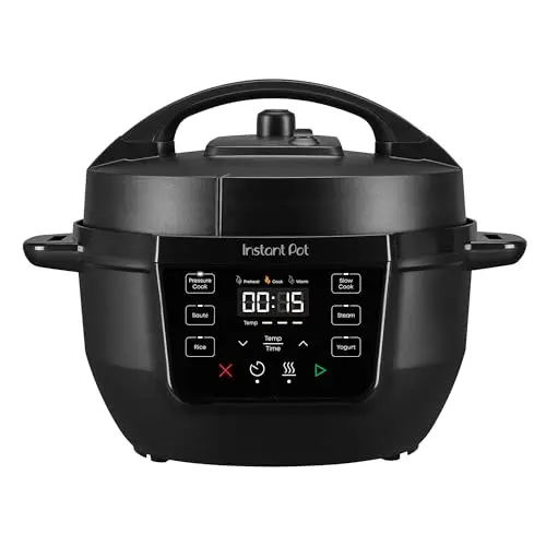 Instant Pot RIO Mini 4-quart multi-cooker in black with modern design