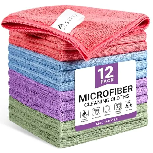 SIFANGKE microfiber cleaning cloths in assorted colorful options