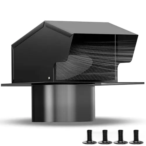 ISESLVNA 6-inch galvanized steel roof vent with damper