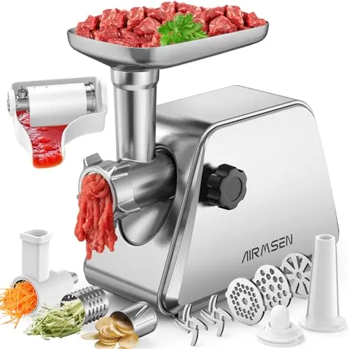 AIRMSEN multi-function electric meat grinder and tomato sauce press machine