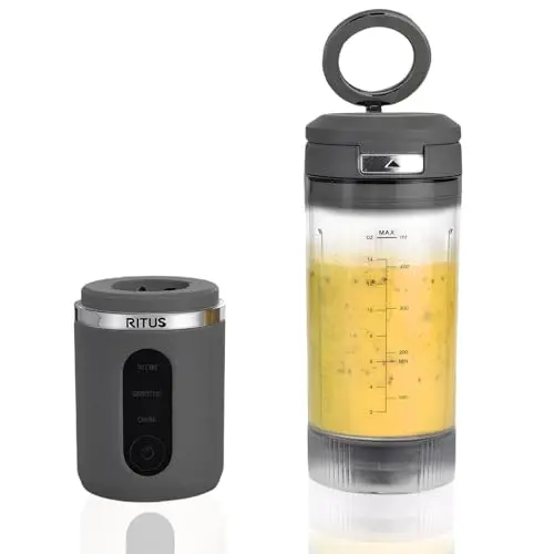 RITUS VORTEX Pro portable blender in grey with magnetic handle