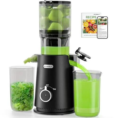ECOSELF cold press juicer with compact design