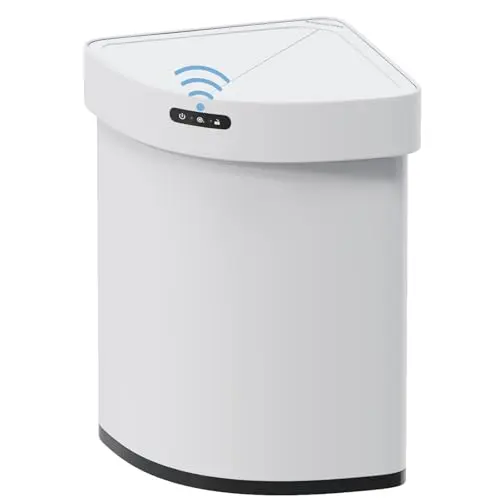 SolaceCove motion sensor trash can with ozone odor control