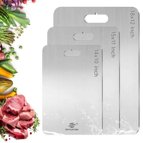 SkylineSip titanium cutting board with handle
