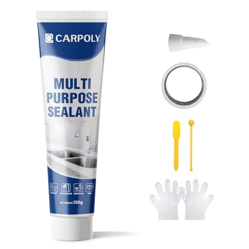 CARPOLY silicone caulk with included application tools