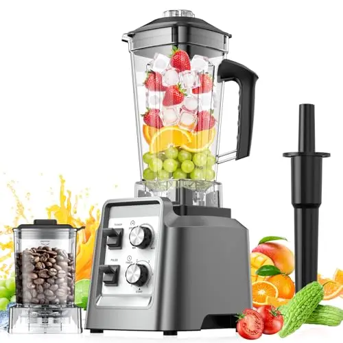 PSIIDAN 2-in-1 Blender and Grinder with dual containers